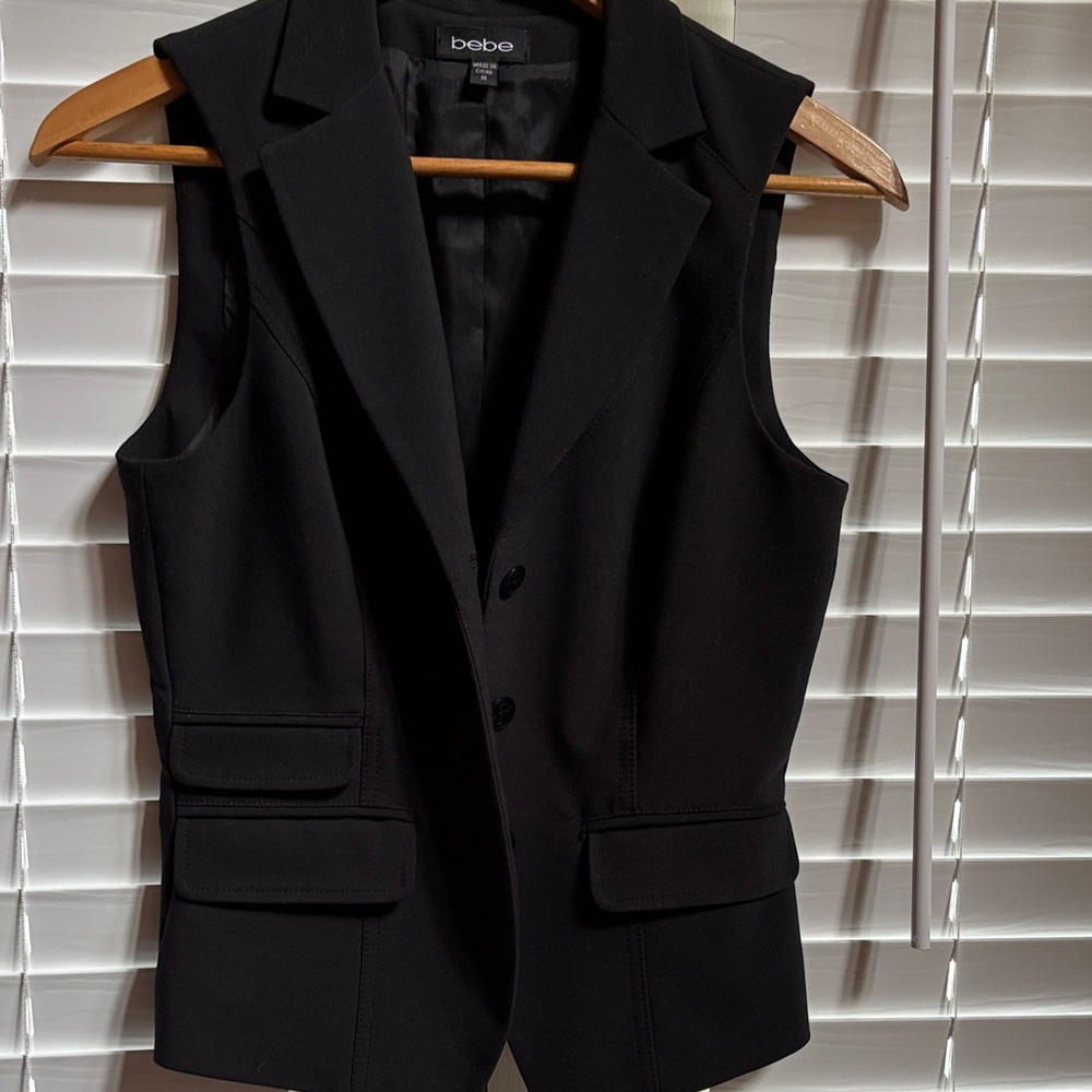 Bebe Classic Black Vest